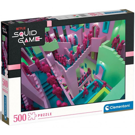 Clementoni - Puzzle 500 Netflix: Squid game Hra na oliheň ~ 1