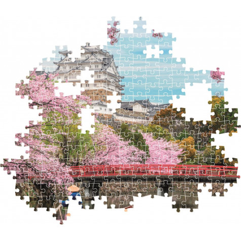 CLEMENTONI Puzzle Hrad Himedži na jaře 1000 dílků ~ 3