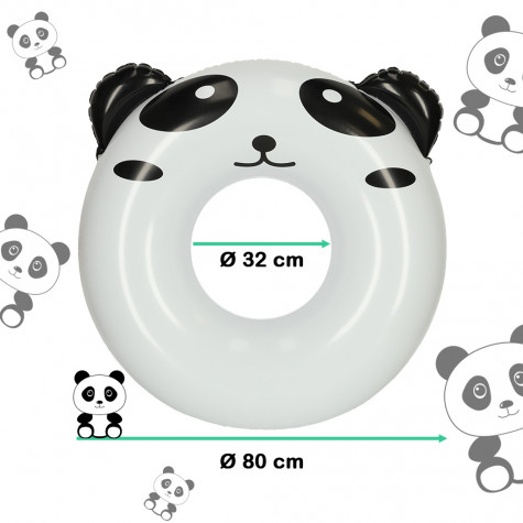 Dětský nafukovací kruh 80 cm - Panda ~ 2