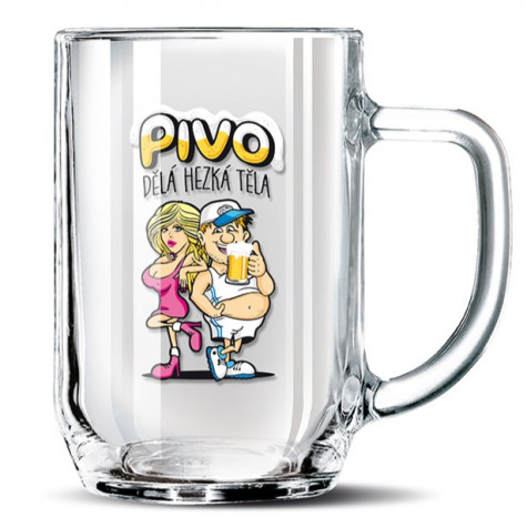 Nekupto Dárkový půllitr - Pivo dělá hezká těla ~ 1