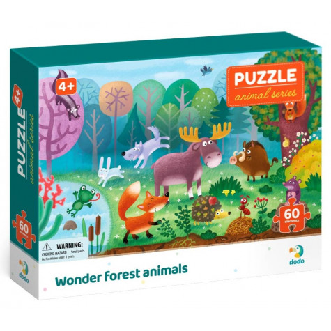 DODO Puzzle Lesní zvířata 60 dílků