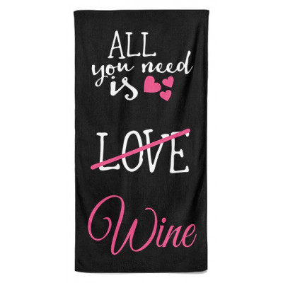 Osuška 140 x 70 cm - Wine love