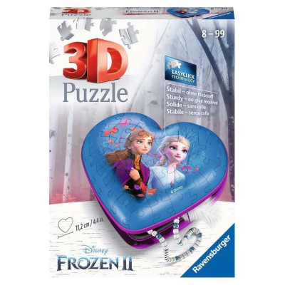 RAVENSBURGER 3D puzzle Srdce Ledové království 2, 54 dílků