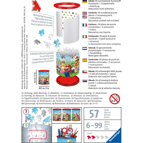 RAVENSBURGER 3D puzzle stojan: Super Mario 57 dílků ~ 4