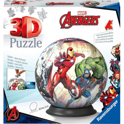 RAVENSBURGER 3D Puzzleball Marvel: Avengers 73 dílků