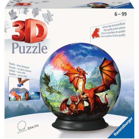 RAVENSBURGER 3D Puzzleball Mystický drak 73 dílků ~ 1