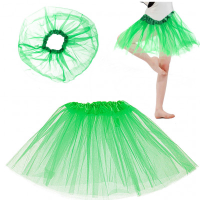 Kostýmová sukýnka tutu dětská - zelená