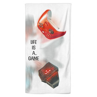 Osuška 140 x 70 cm - Life is a game