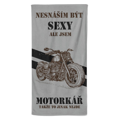 Osuška 140 x 70 cm - Sexy motorkář