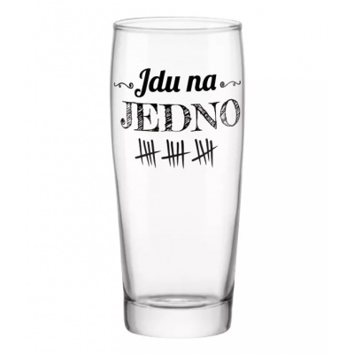 Albi Pivní sklenice 500 ml - Jdu na jedno