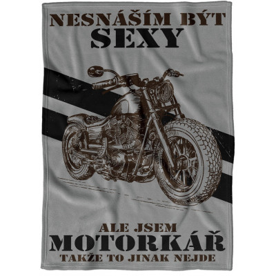 Deka 200 x 140 cm - Sexy motorkář