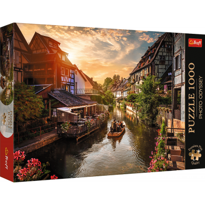 TREFL Puzzle Premium Plus Photo Odyssey: Malé Benátky v Colmar, Francie 1000 dílků