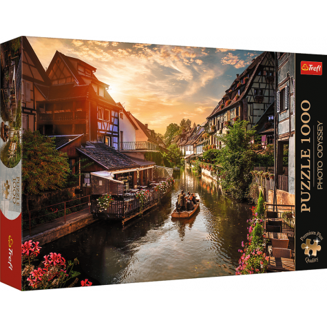 TREFL Puzzle Premium Plus Photo Odyssey: Malé Benátky v Colmar, Francie 1000 dílků ~ 1