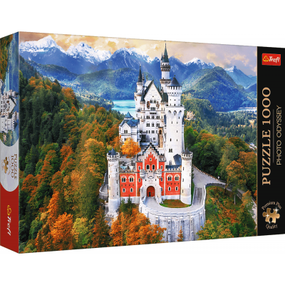 TREFL Puzzle Premium Plus Photo Odyssey: Zámek Neuschwanstein, Německo 1000 dílků