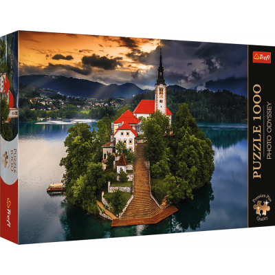 TREFL Puzzle Premium Plus Photo Odyssey: Jezero Bled, Slovinsko 1000 dílků