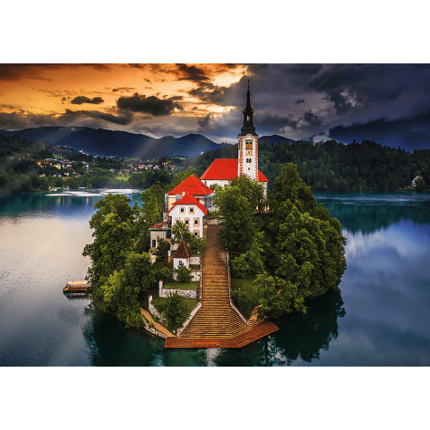 TREFL Puzzle Premium Plus Photo Odyssey: Jezero Bled, Slovinsko 1000 dílků