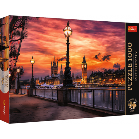 TREFL Puzzle Premium Plus Photo Odyssey: Big Ben, Londýn 1000 dílků