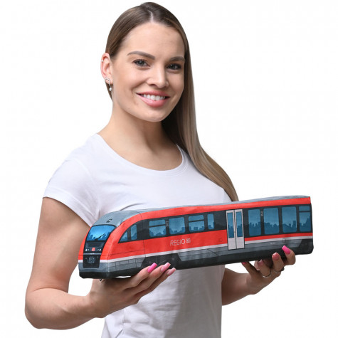 Plyšový vláček Desiro 50 cm - červený ~ 4