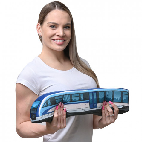 Plyšový vláček Desiro 50 cm - modrý ~ 2