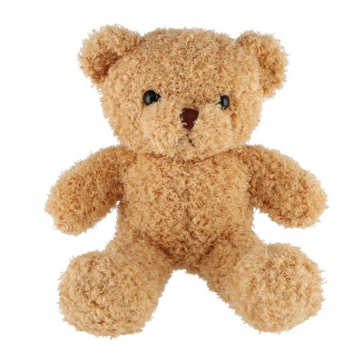 Teddies Medvídek látkový 30cm béžový kudrnatý