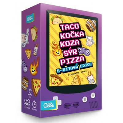 Albi Taco, kočka, koza, sýr, pizza: 8-bitová edice