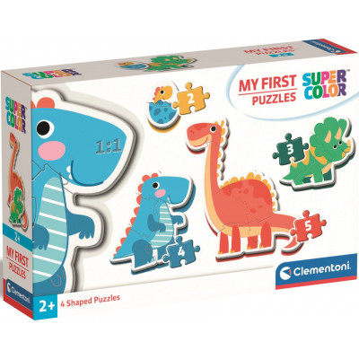 CLEMENTONI Moje první puzzle Dinosauři 4v1 (2,3,4,5 dílků)