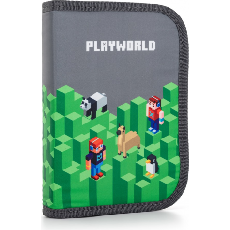 OXYBAG Školní penál jednopatrový Playworld ~ 1