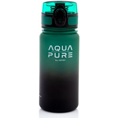 ASTRA Zdravá láhev na vodu Aqua Pure 400 ml černo-zelená