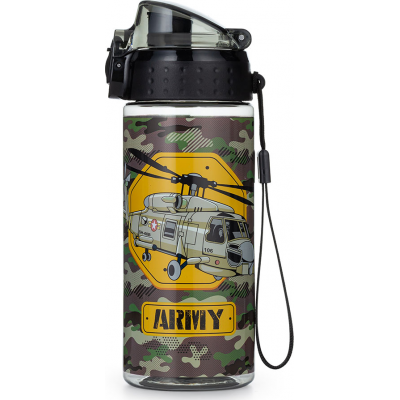 OXYBAG Láhev na pití OXY CLICK Army Helikoptéra 500 ml