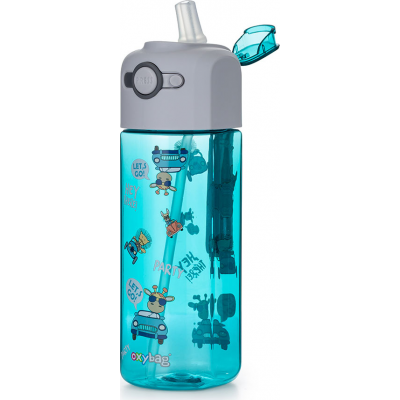 OXYBAG Láhev na pití OXY SMILE Animal 450 ml