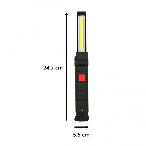 KIK Dílenská svítilna USB s magnet dobíjecí 1200 mAh ~ 11