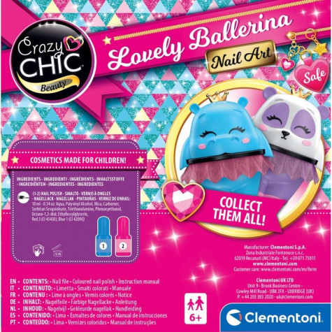 CLEMENTONI Crazy Chic Lovely Ballerina: Sada na nehty ~ 2