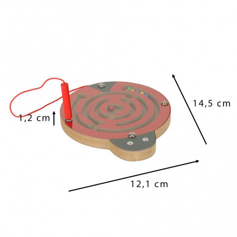 KIK Magnetické bludiště s kuličkami - Beruška ~ 5
