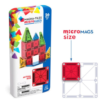 Magna-Tiles microMAGS Travel Set 26 dílů