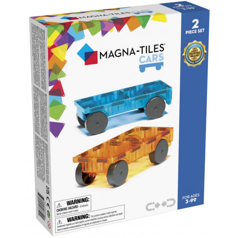 Magna-Tiles Cars Podvozky 2 dílná modrá/oranžová ~ 1