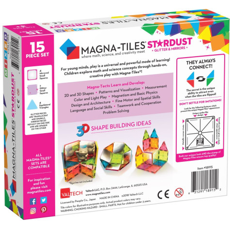 Magna-Tiles Stardust 15 dílů ~ 4