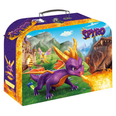 Teddies Kufřík školní papírový Spyro 35x23x10cm