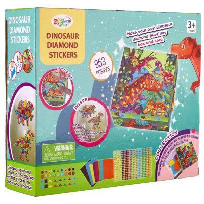 Teddies Kreativní sada diamantové malování - Dinosaurus