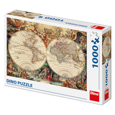 Dino Historická mapa puzzle 1000 dílků