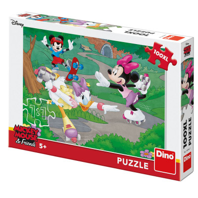 Dino Minnie sportuje puzzle 100XL dílků