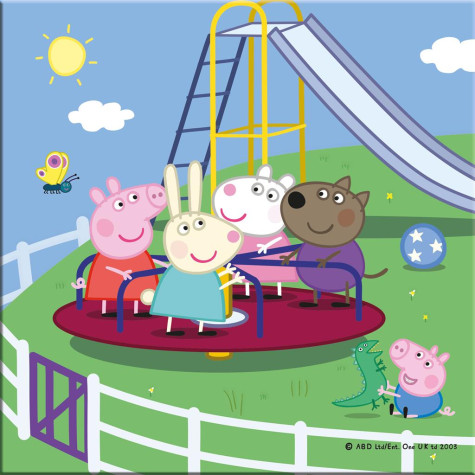 Dino Peppa Pig na prázdninách puzzle 3x55 dílků ~ 3