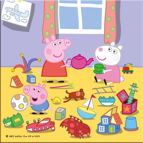 Dino Peppa Pig na prázdninách puzzle 3x55 dílků ~ 5