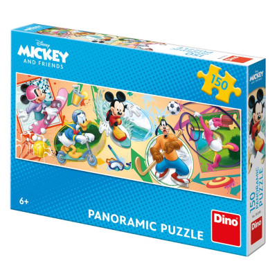 Dino Mickey panoramic puzzle 150 dílků