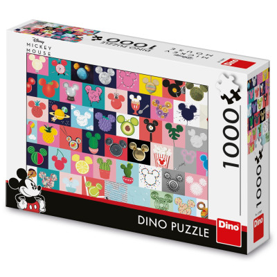 Dino Puzzle Mickey uši 1000 dílků