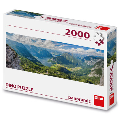 Dino Puzzle Pohled na Alpy panoramic 2000 dílků