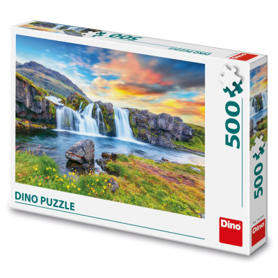 Dino Puzzle Islandský vodopád 500 dílků