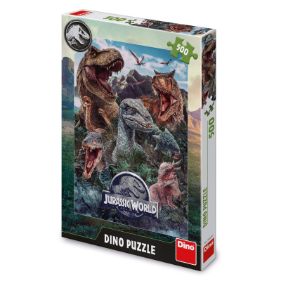 Dino Puzzle Jurský Svět 500 dílků