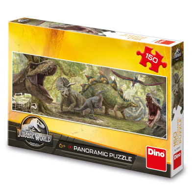 Dino Puzzle Jurský Svět panoramic 150 dílků