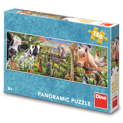 Dino Puzzle Farma panoramic 150 dílků