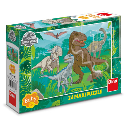 Dino Puzzle Jurský Svět MAXI 24 dílků